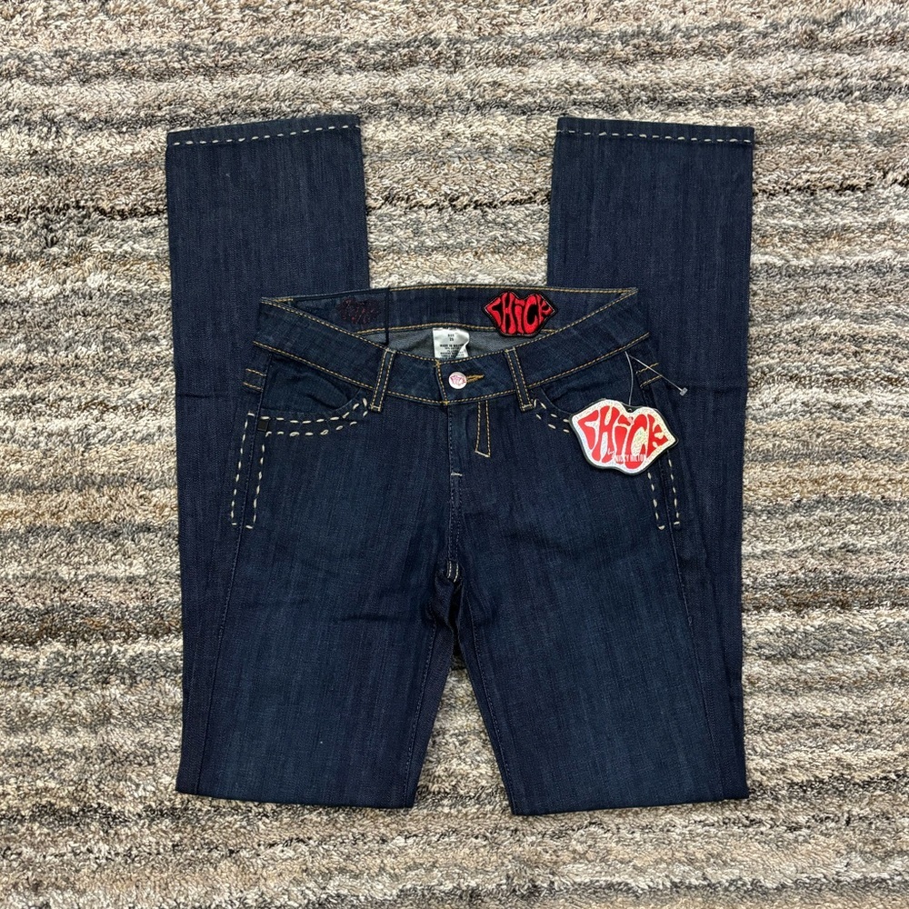 Chick Low Rise Straight Leg 90s Jeans Sz 25 NWT | Chick Nicky Hilton Y2K Jeans